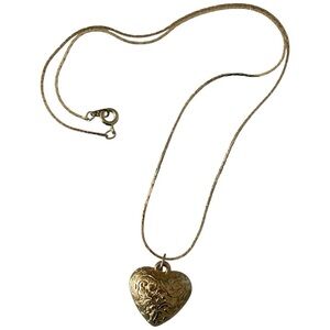 Ronte of Beverly Hills Puffed Heart Pendant Necklace